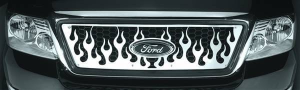 Ford F150 Pilot Stainless Steel Flame Honeycomb Grille Insert - 1PC - SG-243
