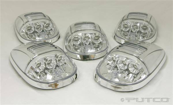 Dodge Ram Putco LED Roof Lamp Replacements - Clear - 900556 thumbnail 3