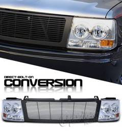 Chevrolet Silverado Option Racing Headlights - Black & Chrome - 10-15260