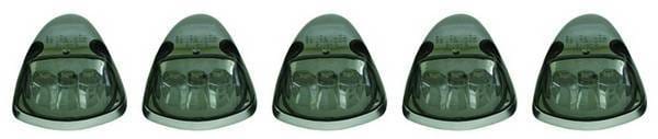 Dodge Ram IPCW LED Cab Roof Lights with Chrome Base - 5PC - LEDR-401S