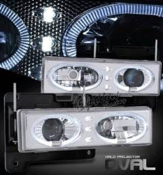 Chevrolet C10 Option Racing Projector Headlights - Chrome Housing - 11-15332