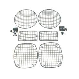 Rugged Ridge Stone Guard Kit - Head Light Protectors - 6 Piece - Black - 11236-01