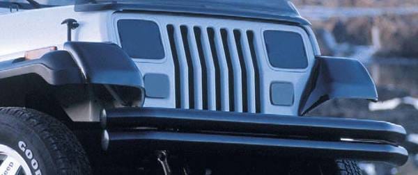 Rugged Ridge Headlight Turn Signal Light Cover - Smoked Acrylic - 11353-02
