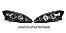 Toyota Camry Option Racing Projector Headlights - Black with Halo - 11-44256