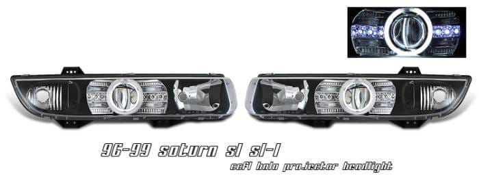 Saturn SL Option Racing CCFL Projector Headlight - 12-40126