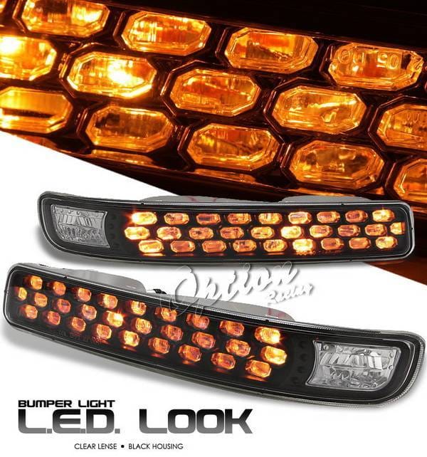 GMC Sierra Option Racing Bumper Light - Black Diamond Cut - 16-19133