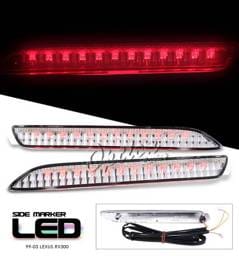 Lexus RX Option Racing Side Marker - Chrome LED Light with Brake Function - 16-29113