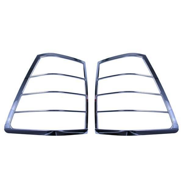 Omix Tail Light Trim Cover - Chrome - Pair - 13310-21