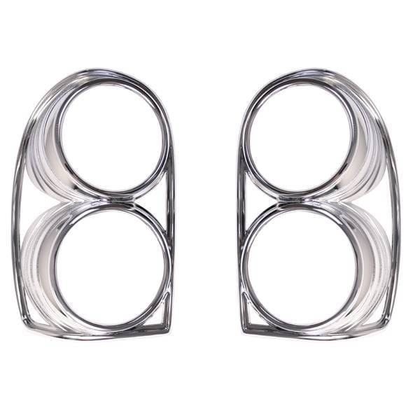 Omix Tail Light Trim Cover - Chrome - Pair - 13310-31
