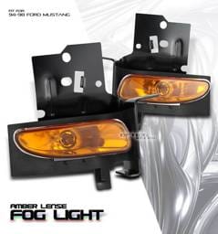 Ford Mustang Option Racing Fog Light Kit - Amber - 28-18121