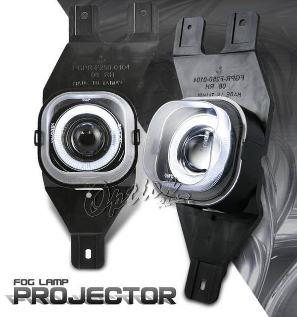Ford F250 Option Racing Fog Light Kit - Halo Projector - 28-18245