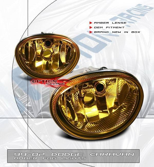 Dodge Caravan Option Racing Fog Light Kit - Amber - 28-17111