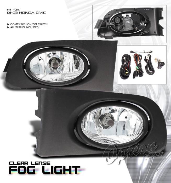 Honda Civic Option Racing Fog Light Kit - 28-20180