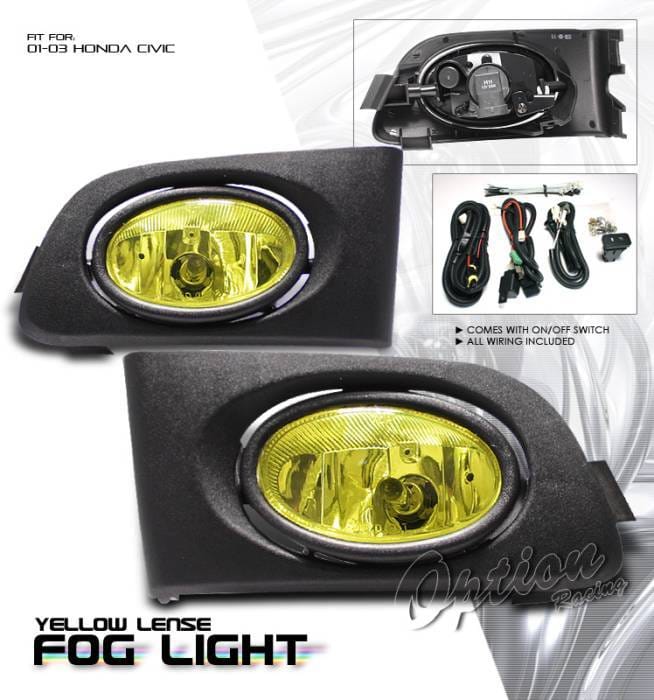 Honda Civic Option Racing Fog Light Kit - 28-20181