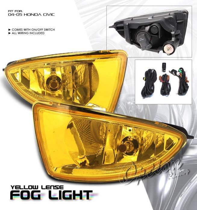 Honda Civic Option Racing Fog Light Kit - 28-20175