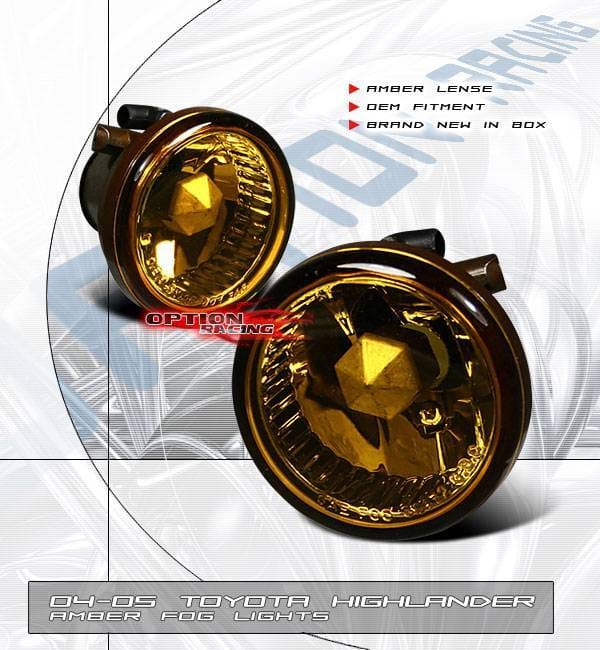 Toyota Highlander Option Racing Fog Light Kit - 28-44160