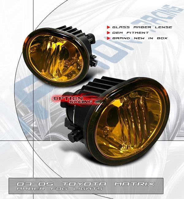 Toyota Matrix Option Racing Fog Light Kit - 28-44161