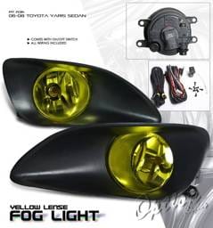 Toyota Yaris Option Racing Fog Light Kit with Wiring Kit - Yellow - 28-44194