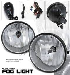 Toyota Solara Option Racing Fog Light Kit - Plastic with Wiring Kit - Clear - 28-44206