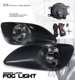 Toyota Yaris Option Racing Fog Light Kit with Wiring Kit - Smoke - 28-44219