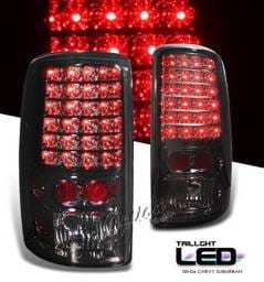 GMC Yukon Option Racing LED Taillights - Smoke Full LED Version - 75-19248