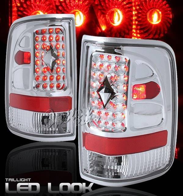 Ford F150 Option Racing Taillights LED Look - Chrome - FDPU-04TC
