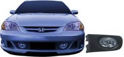 Honda Civic 4DR Pilot OEM Style Fog Light - Clear - Pair - PL-137C