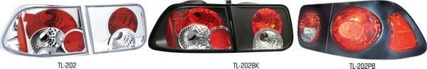 Honda Civic 2DR Pilot Chrome Taillight - Set - TL-202