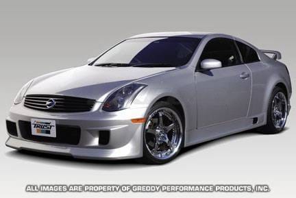 Infiniti G35 2DR Greddy Gracer Aero-Style Side Skirts - Fiber Reinforced Plastic - 17020196