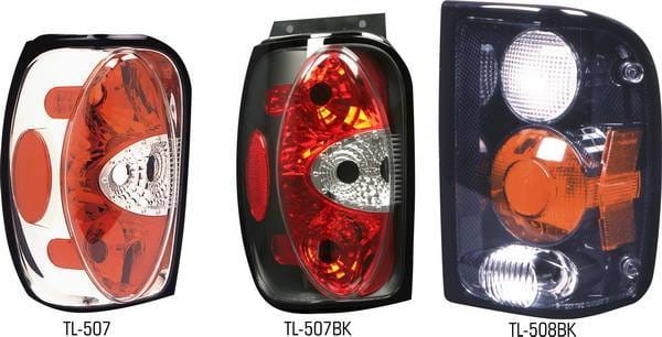 Ford Explorer Pilot Chrome Taillight - Pair - TL-507