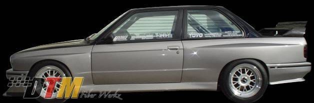 BMW 3 Series DTM Fiberwerkz M3 Evo Style Side Skirts - E30 M3 Evo S