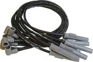 Ford MSD Ignition Wire Set - Black Super Conductor - Socket - 31383