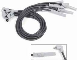 Ford MSD Ignition Wire Set - Black Super Conductor - Socket - 31393