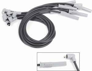 Ford MSD Ignition Wire Set - Black Super Conductor - Socket - 31393
