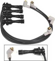 Mitsubishi Eclipse MSD Ignition Wire Set - Black Super Conductor - 32713