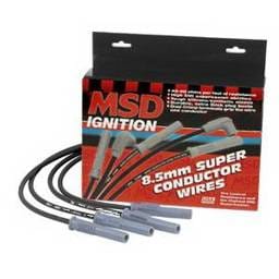 Acura Integra MSD Ignition Wire Set - Black Super Conductor - 32343