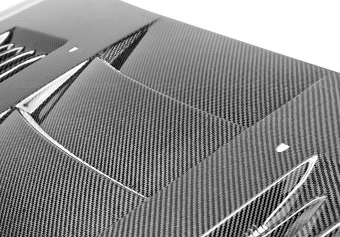 Ford Mustang Seibon SS Style Carbon Fiber Hood - HD0506FDMU-SS thumbnail 4