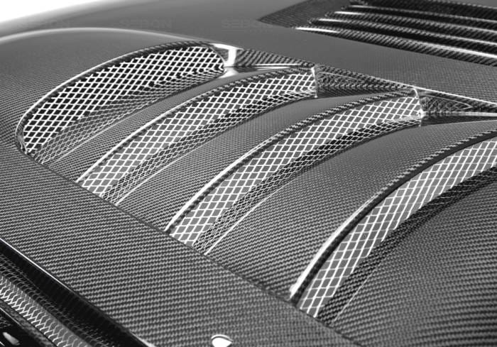 Ford Mustang Seibon SS Style Carbon Fiber Hood - HD0506FDMU-SS thumbnail 5