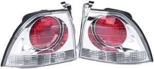Euro Taillights with Red Reflector - 2PC - 404141TLR