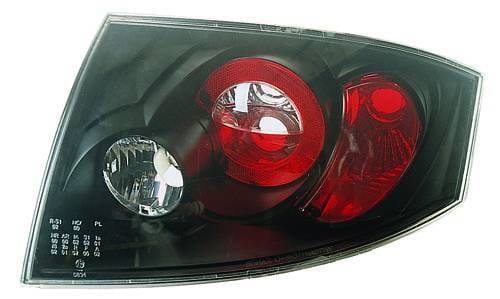 Audi TT IPCW Taillights - Crystal Eyes - Bermuda Black - 1 Pair - CWT-8302B2