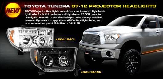 Toyota Tundra Recon Projector Headlights thumbnail 3