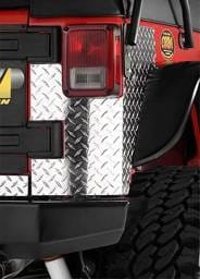 Jeep CJ2 Warrior Rear Corner Plate - Without Holes