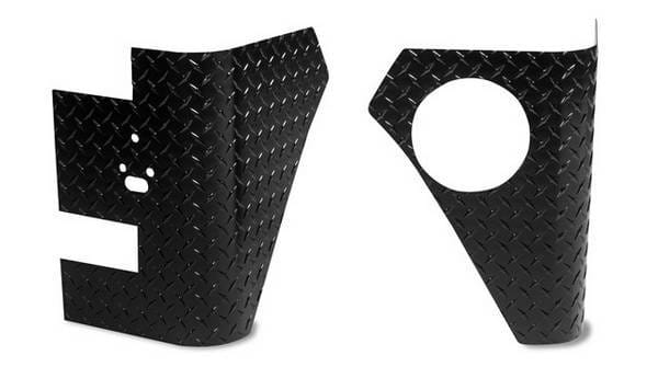 Jeep CJ5 Warrior Rear Corner Plate - Without Holes thumbnail 2