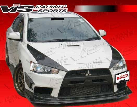 Mitsubishi Lancer VIS Racing GT Style Carbon Fiber Bumper Scoops - 08MTEV104DGT-131C