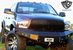 GMC Sierra ICI Front Winch Bumper - Black Finish - FBM02CH