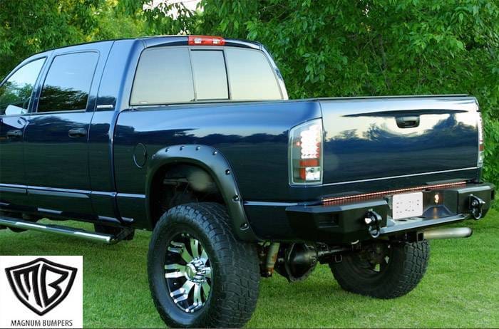 Ford Superduty ICI Rear Winch Bumper - Black Finish - RBM04FD