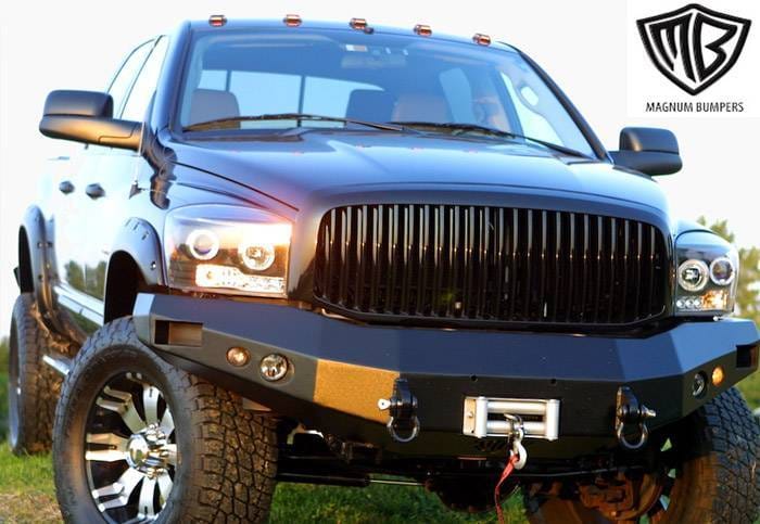 Ford Superduty ICI Front Winch Bumper - Black Finish - FBM05FD