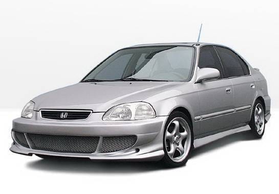 Honda Civic 4DR Wings West Bigmouth Complete Body Kit - 4PC - 890318