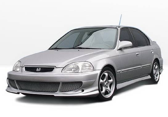 Honda Civic 2DR Wings West Bigmouth Complete Body Kit - 4PC - 890317