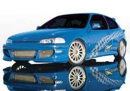 Honda Civic HB VIS Racing Bigmouth Complete Body Kit with Racing Series Sides & Rear - 4PC - 890352